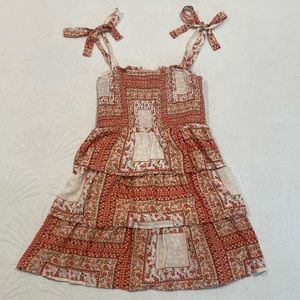 American Eagle Tie Smocked Ruffle Dress!💗💗